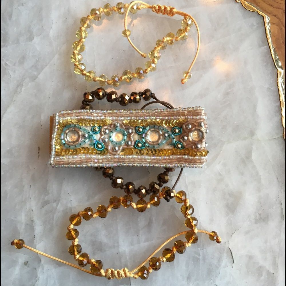 BRACELET SET of Four Stackables! - Picture 3 of 8